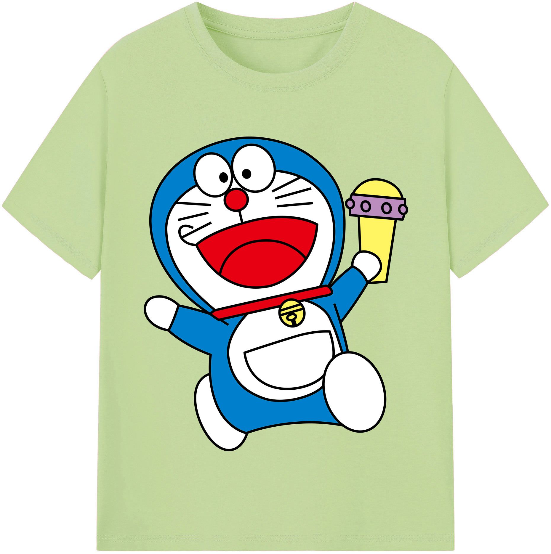 （画像用） ドラえもん Doraemon 綿100％半袖Tシャツ（フロントプリント）